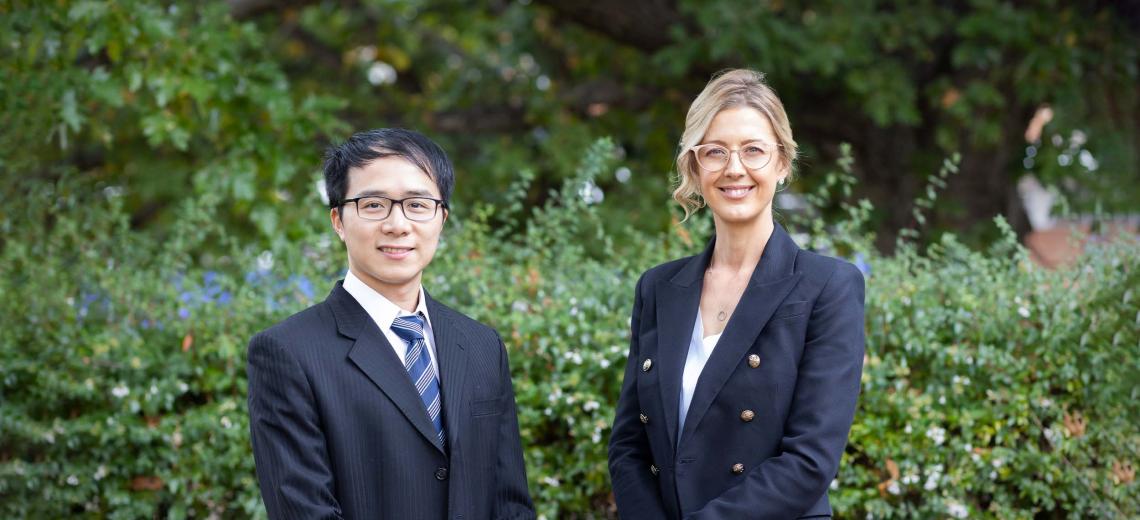 Dr Stanley Choi and Dr Anna von Reibnitz standing side by side