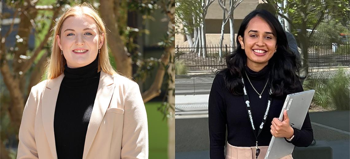 Ellanor Dorman and Shruti Vellat headshots