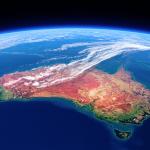 View of Australia from space