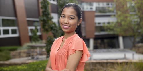 Student posed for portrait
